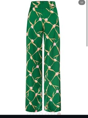 Misa Los Angeles  Izzie Pants in the Tulip Lattice Satin print